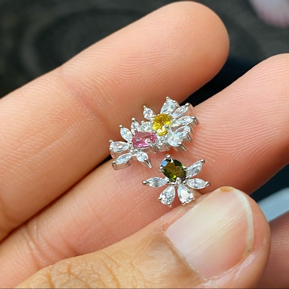 S925 designer Natural Tourmaline ring - Picture 8 of 16